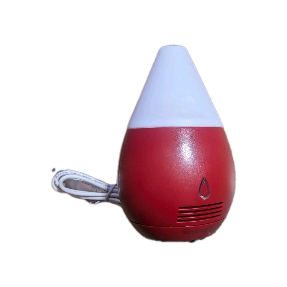 SpaRoom Mini Scentifier Essential Oil Fan Diffuser + Pads Red USB Color-Changing